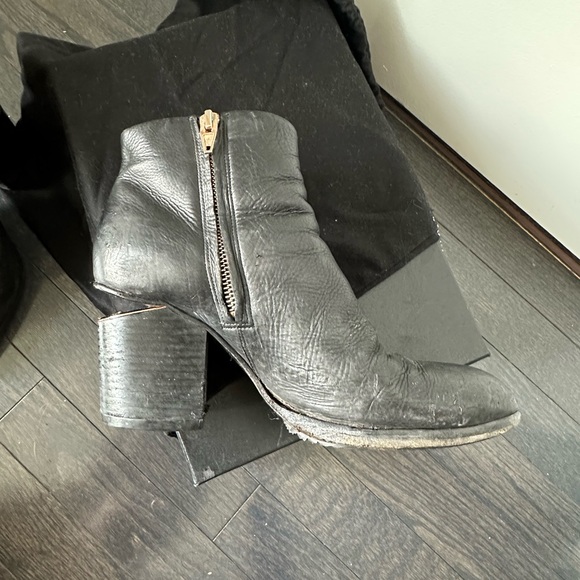Alexander Wang Gabi Booties Rose Gold Size 7 - Picture 7 of 9